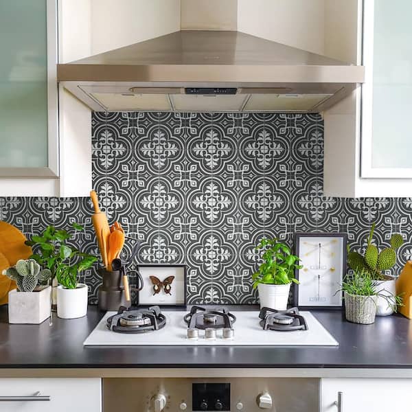 Harmonia Vintage Black 13 in. x 13 in. Ceramic Floor and Wall Tile (12.0 sq. ft./Case)
