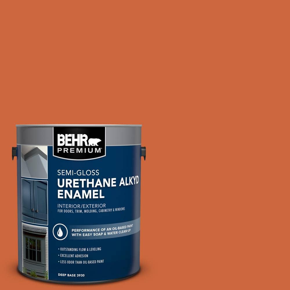 1 gal. #S-H-250 Pumpkin Patch Urethane Alkyd Semi-Gloss Enamel Interior/Exterior Paint price history on PriceWatchPro
