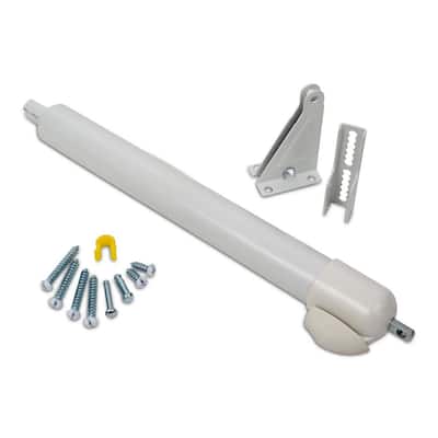White Standard Door Closer with Touch and Hold
