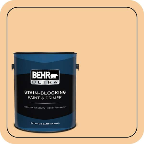 BEHR ULTRA 1 gal. #300C-3 Bagel Satin Enamel Exterior Paint & Primer