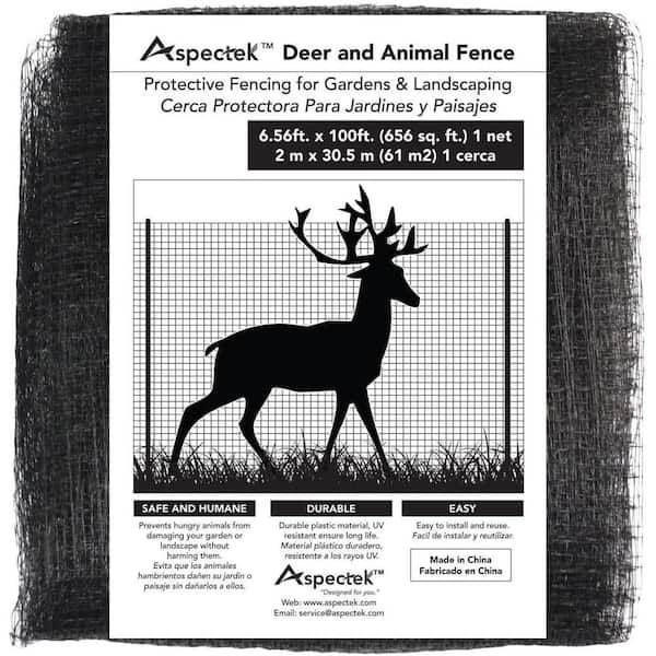 Aspectek 7 ft. x 100 ft. Deer and Animal Fence Netting