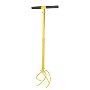 39 in. Cultivator Yellow Adjustable Hand with Long Handle