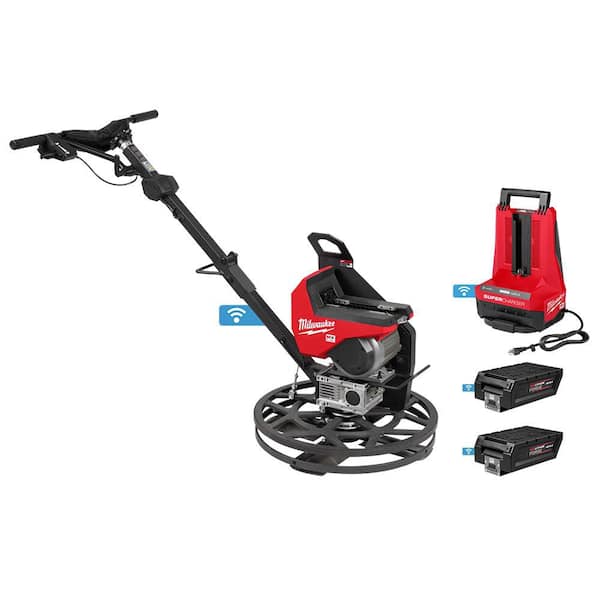 MX FUEL Lithium-Ion Cordless 24 in. Walk-Behind Edging Trowel Kit with (2) FORGE HD12.0 Batteries and (1) Super Charger