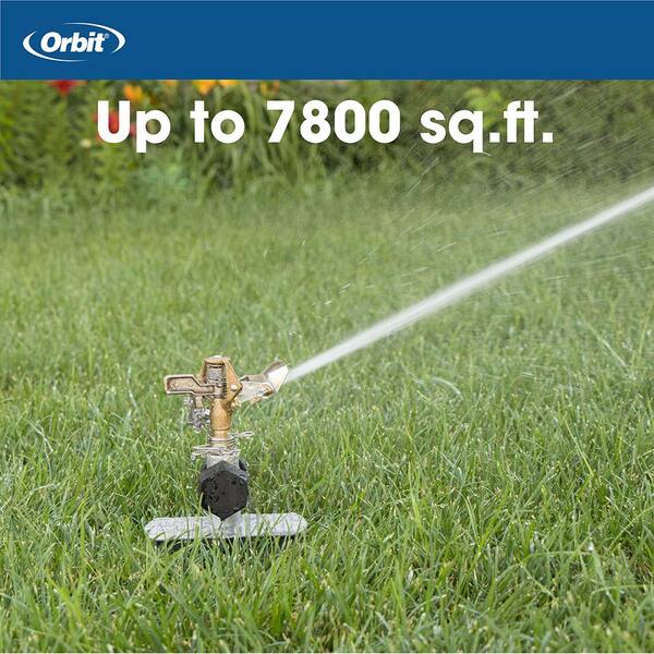 Rain Bird #29 Longest Throw Brass Impact Sprinkler – 1/2" With Pro Super Spike (Open Box)