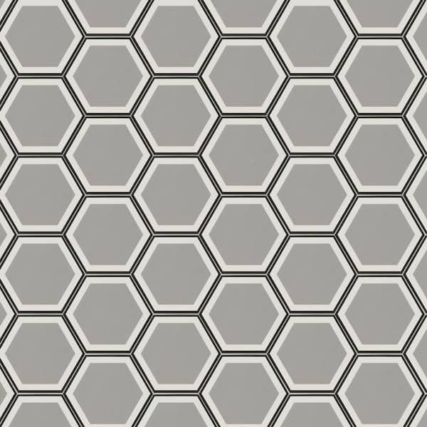 MSI Take Home Sample - Hensly Hive 9 in. x 10 in. Matte Porcelain Floor and Wall Tile