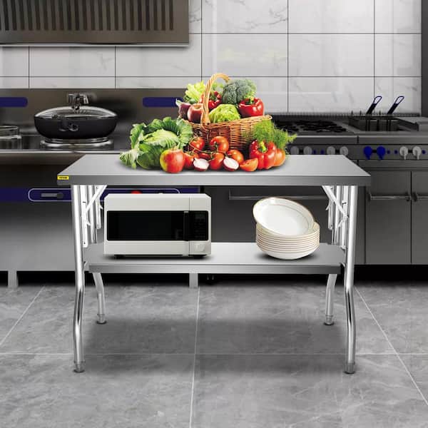 Silver Vevor Kitchen Prep Tables Cfgzt30x48yc00001v0 64 600 