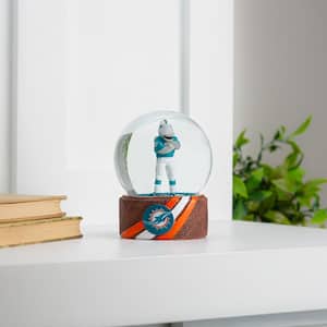 Miami Dolphins 5 in. Glass Tabletop Snow Globe