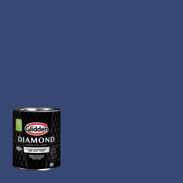 1 qt. PPG1166-7 Daring Indigo Semi-Gloss Interior Paint with Primer