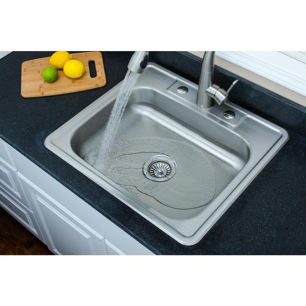 25'' Matte Stainless Steel Single Bowl Drop-In Kitchen Sink