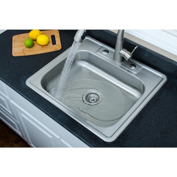 Specialty Series Stainless Steel 25 in. 3-Hole Single Bowl Top-Mount Kitchen Sink Package