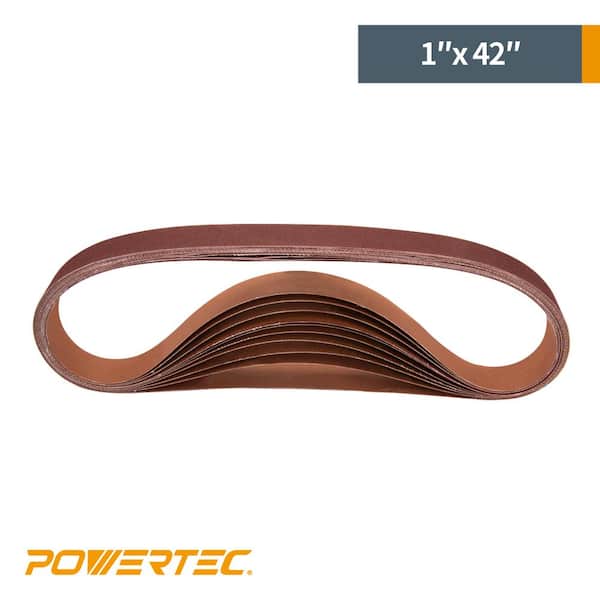 1 x 42 Inch Sanding Belt 80 Grit Sand Belts for Belt Sander 3pcs