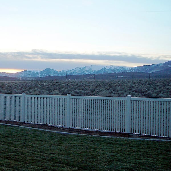 Weatherables Williamsport 4 ft. H x 8 ft. W White Vinyl Pool Fence Panel
