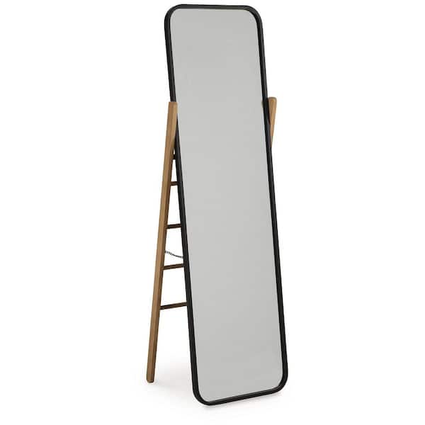 Signature Design By Ashley Bronick Black 20 in. W x 65 in. H Rectangle Metal Full Length Mirror