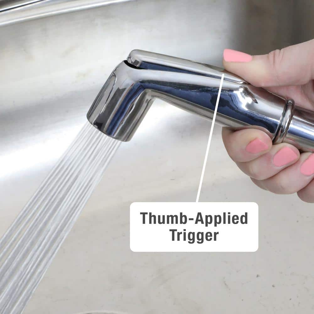 Universal Chrome Kitchen Faucet Sprayer with Plastic Construction