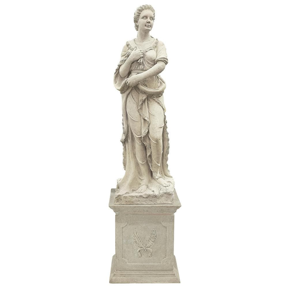 88.5 in. H The 4 Goddesses of the Seasons: Winter Statue with Plinth