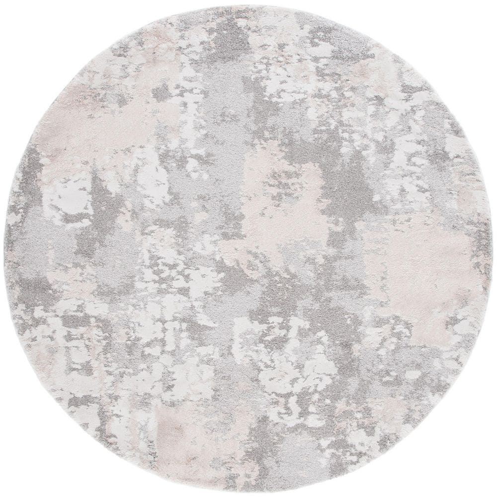 Century 7 ft. x 7 ft. Beige/Gray Watercolor Marle Round Area Rug price history on PriceWatchPro