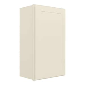 21-in W X 12-in D X 36-in H in Shaker Antique White Plywood Ready to Assemble Wall Kitchen Cabinet