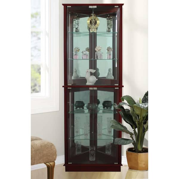 JENLEA INC Floor Standing Cherry 3-Sided Lighted Corner