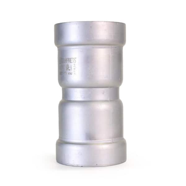 Titan Press 2-1/2 in. Press x 2.75". D x 5.3" L Carbon Steel Coupling HNBR Sealed, Yellow Dot, Gas & Fuel Rated