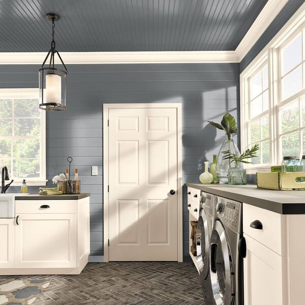 BEHR PREMIUM 5 gal. #MQ5-28 Dawn Gray Semi-Gloss Direct to Metal