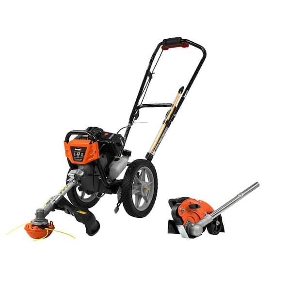 Powermate 43 cc Wheeled String Trimmer Plus Edger Attachment Combo Kit