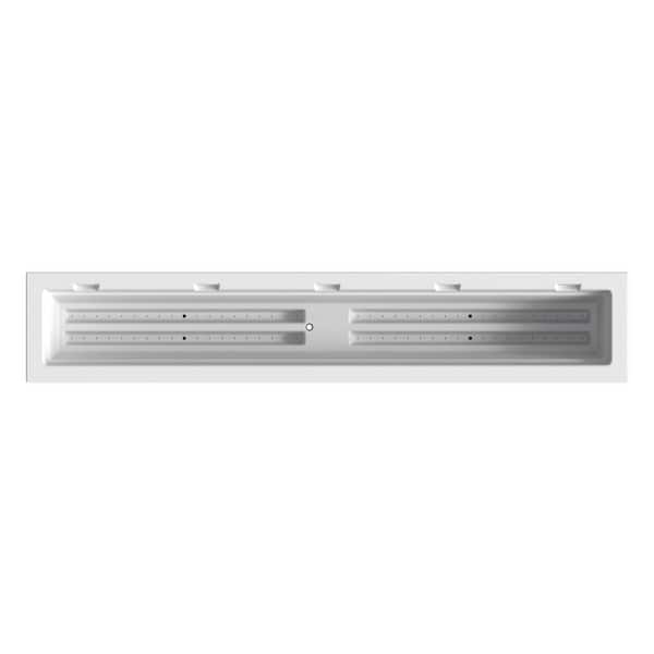 Mayne - Fairfield 60 in. x 11 in. Self-Watering White Polyethylene Window Box