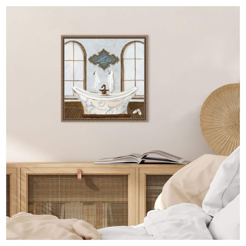 Gina Ritter Villa Bath I Bronze Framed Canvas Print