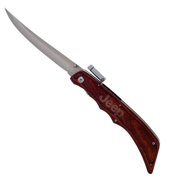 Jeep 7.5 in. Folding Filet Knife with LED