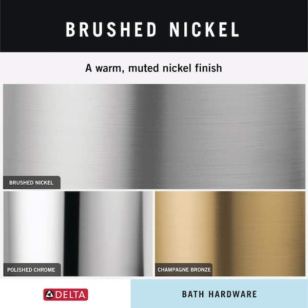 Set of bathroom accessories brushed nickel finish