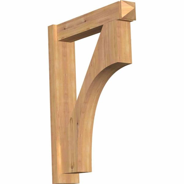 Ekena Millwork 6 in. x 34 in. x 26 in. Western Red Cedar Westlake Arts and Crafts Smooth Outlooker