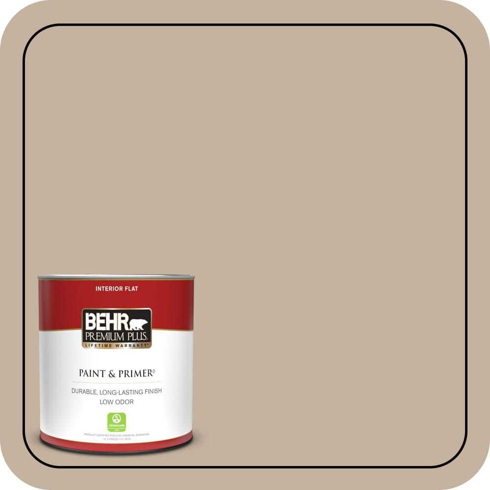 BEHR PREMIUM PLUS 1 qt. #MQ2-32 Mink Haze Flat Low Odor Interior