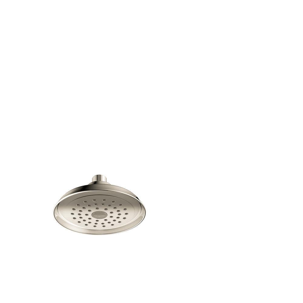 Joleena 1-Spray Patterns 1.75 GPM 6 in. Wall Mount Fixed Shower Head in Polished Nickel price history on PriceWatchPro