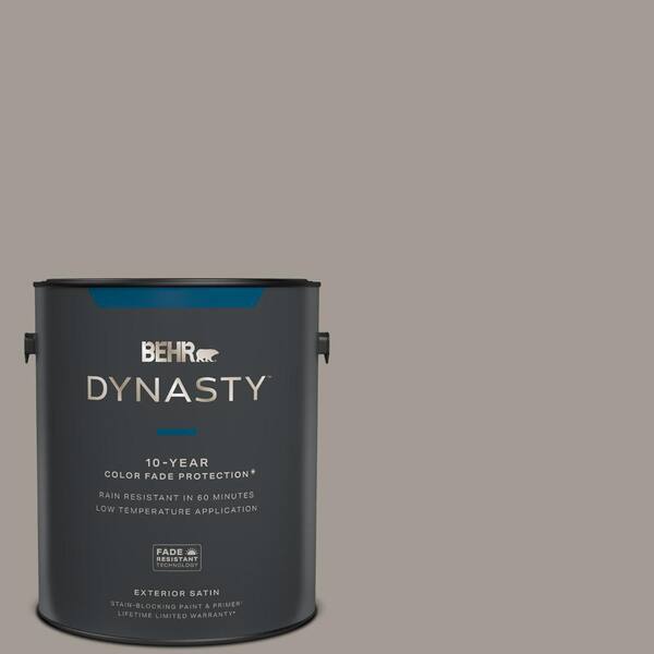 BEHR DYNASTY 1 Gal. #PPU18-15 Fashion Gray Satin Enamel Exterior Stain ...