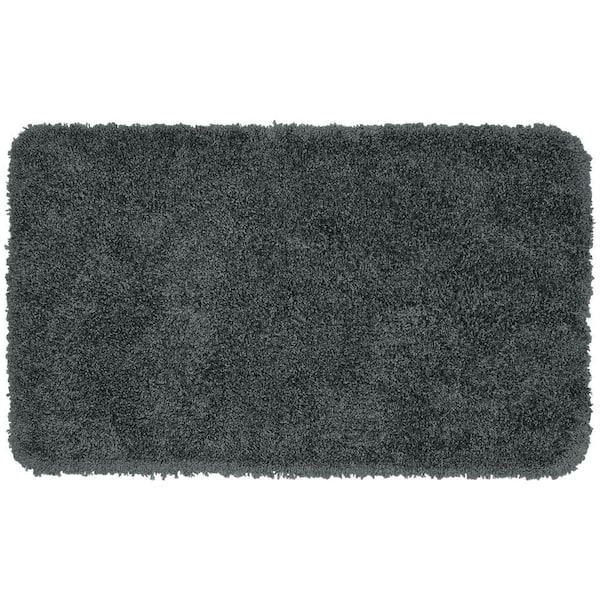 Garland Rug Serendipity Dark Gray 30 in. x 50 in. Washable Bathroom Accent Rug