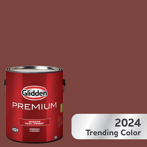 Glidden Premium 1 gal. PPG1059-7 Sweet Spiceberry Flat Interior Latex Paint