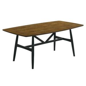 Benjara 70.75 In. Black Wood Top 4 Legs Dining Table (Seat Of 6 ...