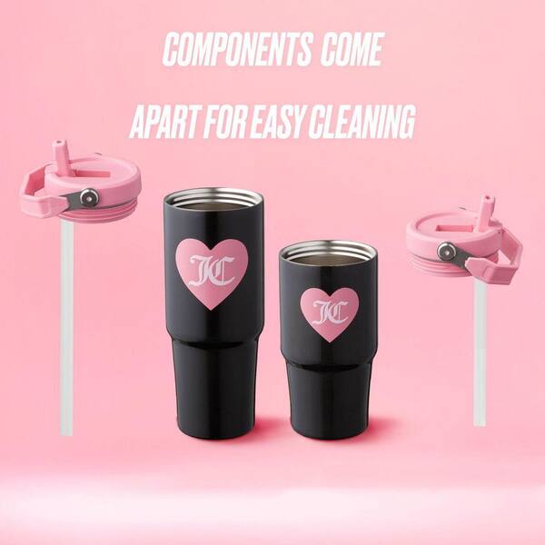海外限定発売タグあり新品ジューシークチュールJuicycouture水筒メモ帳 Amazon.com | Juicy Couture Glam Getaway Logo 32oz Tumbler with