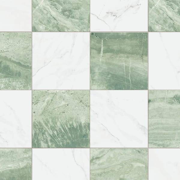 Marbilia Chess Jungle 17 in. x 17 in. Porcelain Floor and Wall Tile (14.77 sq. ft. /Case)