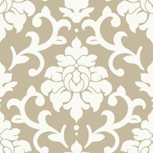 Gold Damask Peel and Stick Wallpaper (Covers 28.18 sq. ft.)