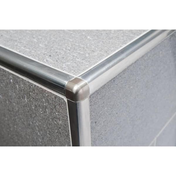Metal Edge Trim: Style D - Curved - in Nickel Finish