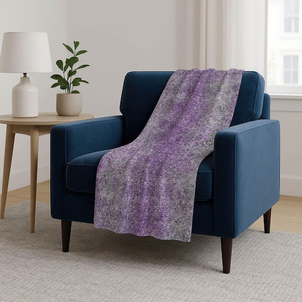 Premium Machine Washable ASB840 Plum 50 in. x 70 in. Sherpa Throw Blanket