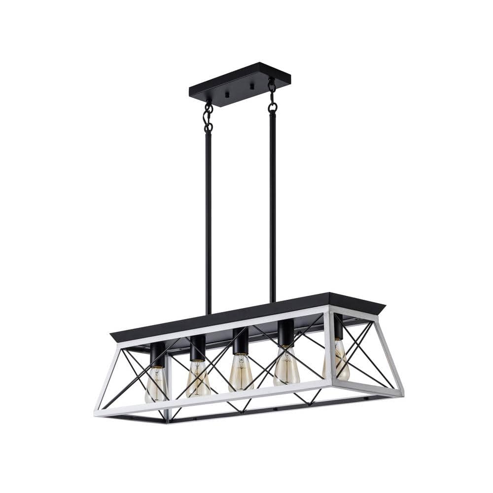 5-Light Farmhouse Island Metal Solid Chandelier, Hanging Ceiling Light, Pendant Light Fixture price history on PriceWatchPro