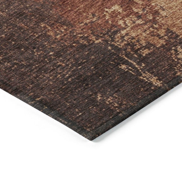 Chantille Machine Washable Indoor/Outdoor Abstract ACN1904 Paprika 2 ft. 3 in. x 7 ft. 6 in. Runner Rug