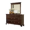 Brinley 7-Drawer Cherry Dresser with Mirror CN600DRMR - The Home Depot