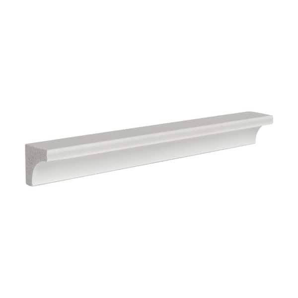 American Pro Decor WM 93 3/4 in. x 3/4 in. x 6 in. Long Recycled Polystyrene Inside Corner Scotia Panel Moulding Sample