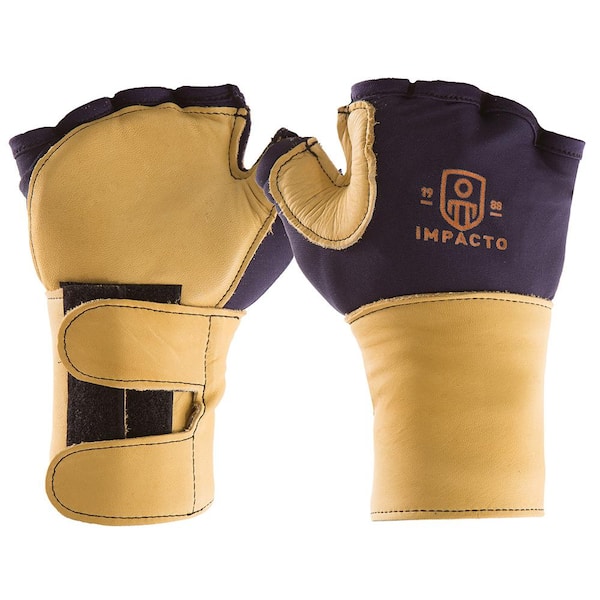 Unbranded Large Finger Less Anti-Impact Glove with Wrist Support