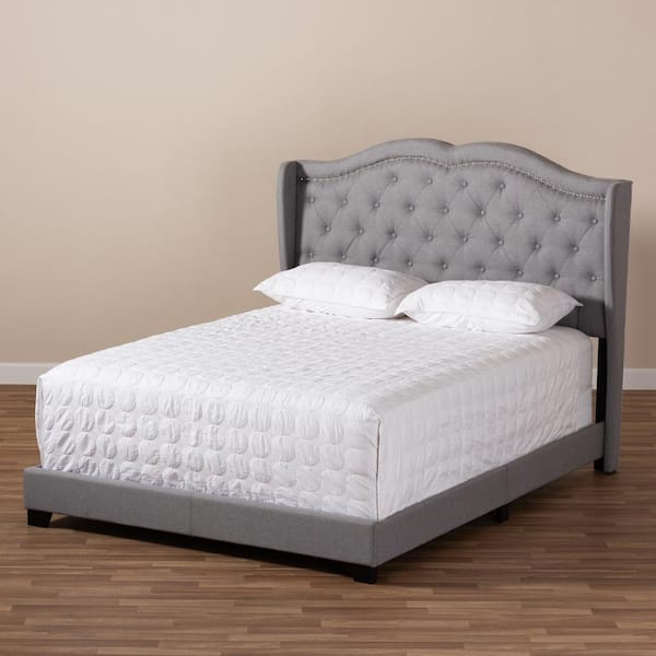 Baxton Studio Aden Gray Full Bed 149 8923 HD The Home Depot