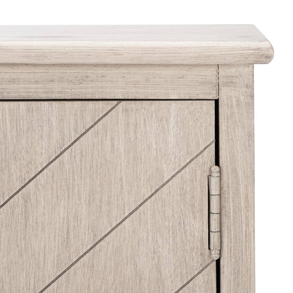 Peyton Greige Herringbone 2-Door Wooden Sideboard