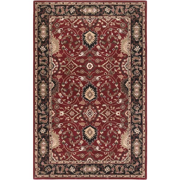 Livabliss John Red 4 ft. x 6 ft. Area Rug