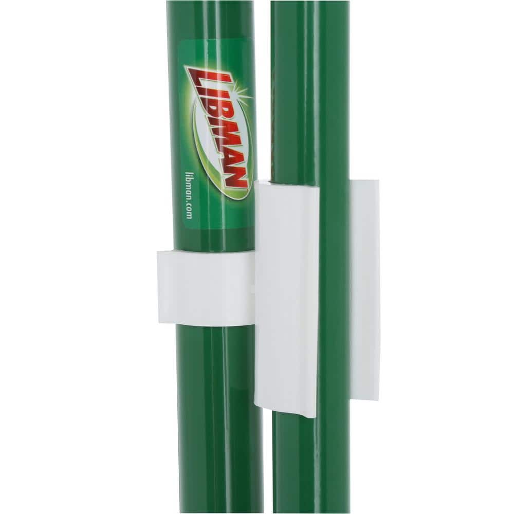 12-Inch Green Steel Upright Broom and Dustpan Set (2-Pack)